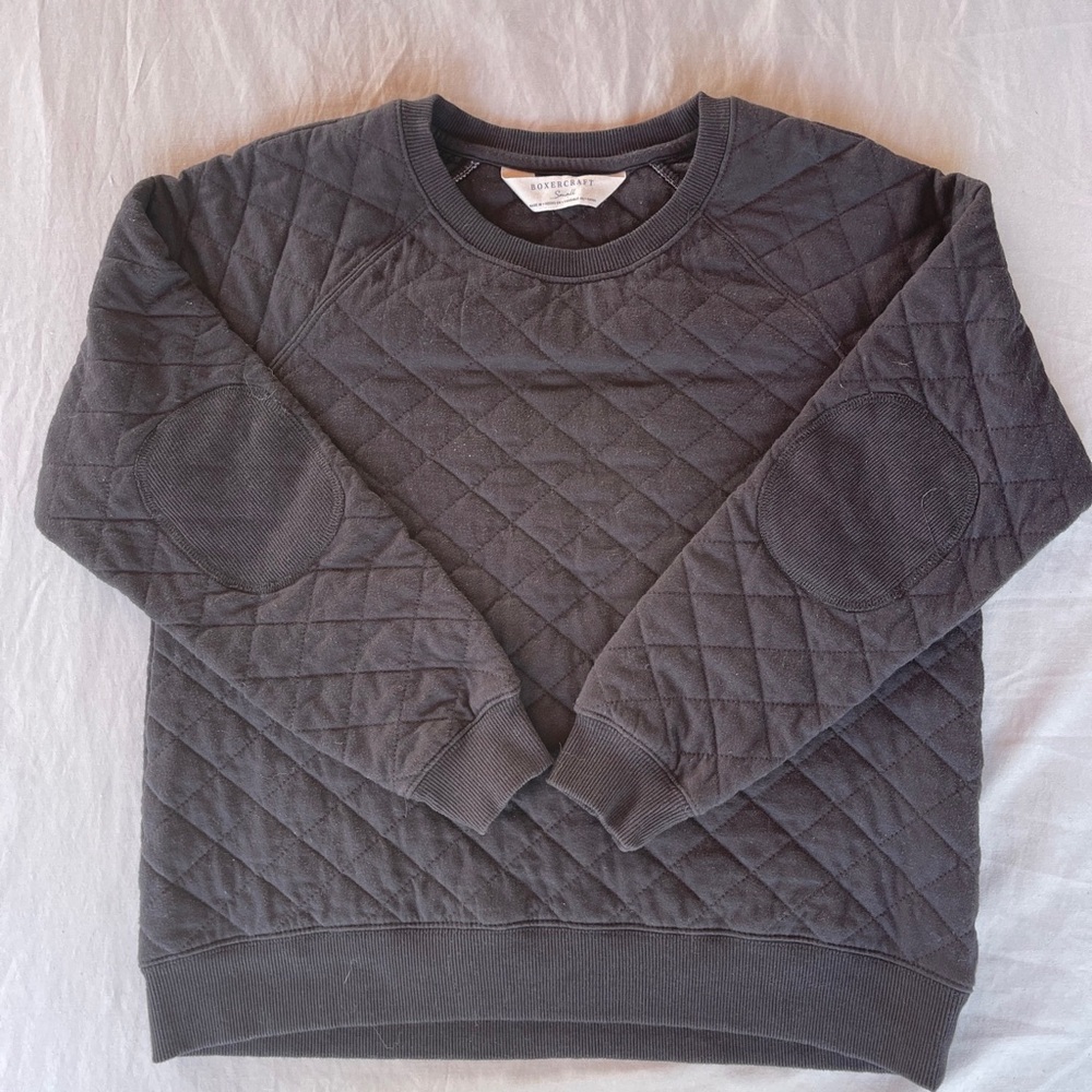 Boxercraft Black Quilted Women's Sweater Size S